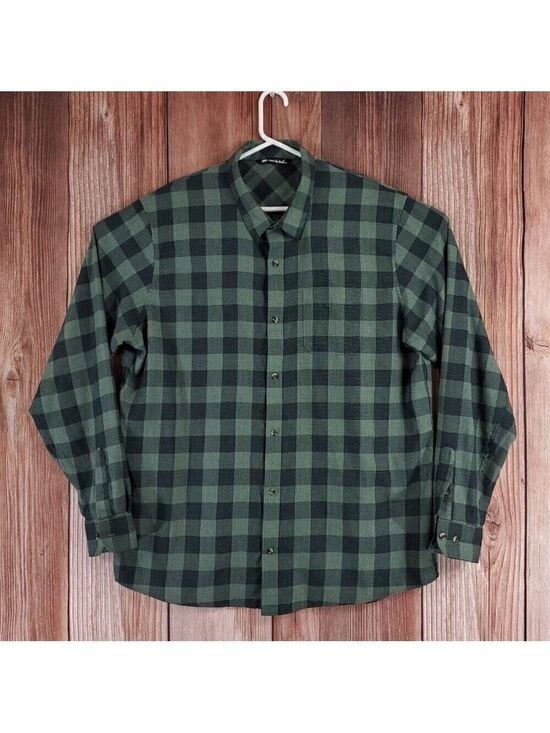 Travis Mathew Other - Travis Mathew Mens Size XXL Half Moon Bay Long Sleeve Laurel Green Check Shirt